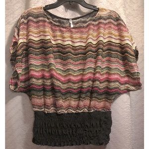 LA Banga Open Knit Top
